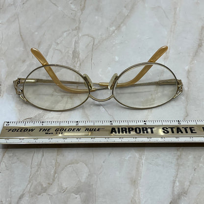 Vintage Aristar Rose Gold Tone Cat Eye Eyeglasses Frames TD5G1-12