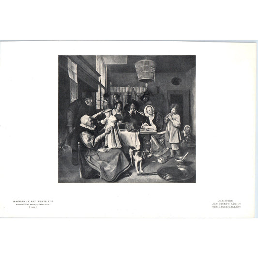 Jan Steen's Family - Jan Steen c1905 Art Print D13