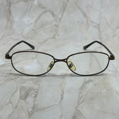 Vintage Oval Bronze Tone Sunglasses Eyeglasses Frames TE9-G2-11