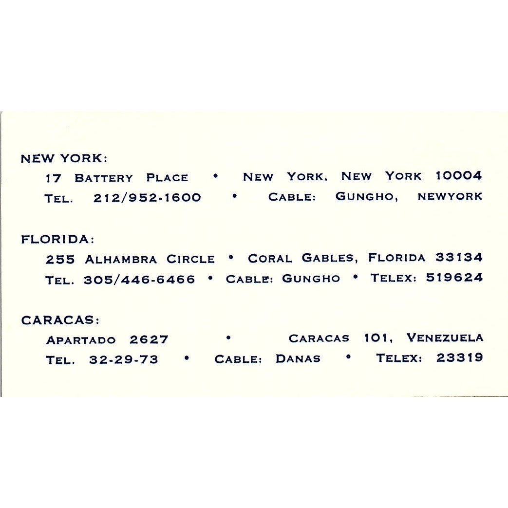 M.I.D Ship Marine Agencies Inc Larry W Stephens Houston TX Business Card SB4-B11