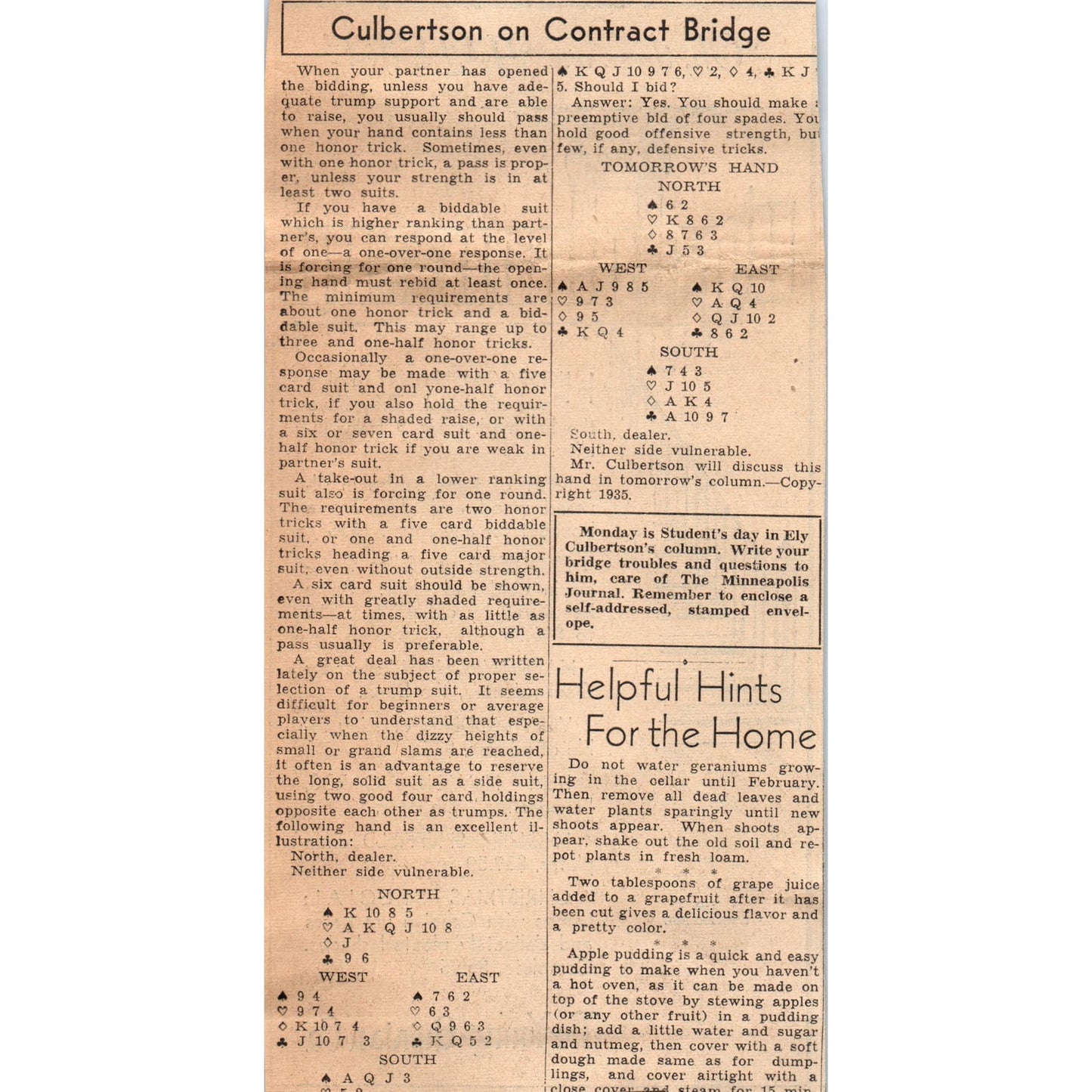 The Young-Quinlan Co 4x8" 1935 Minneapolis Journal Advertisement AE7-N1