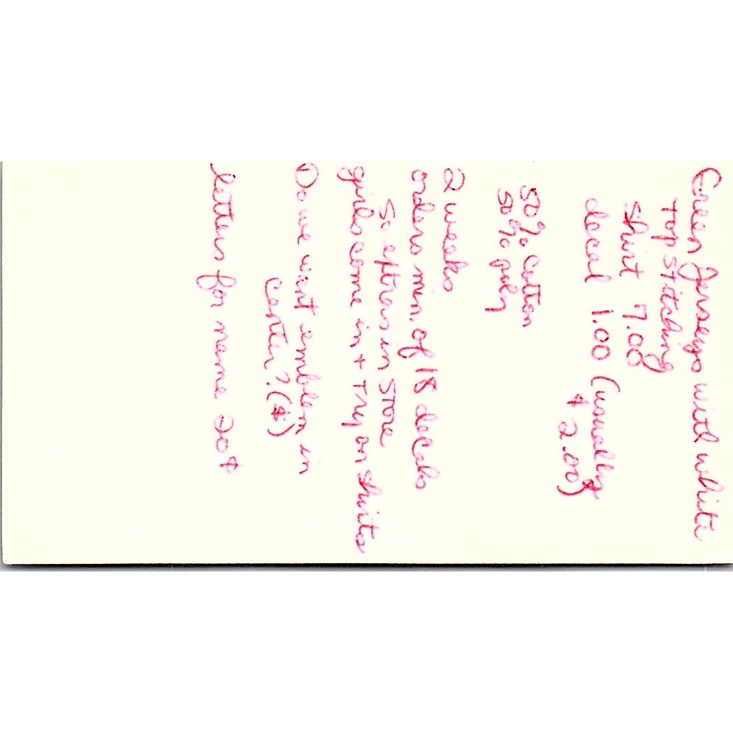 That Sportswear Place Doris Anderson Jimmie Robinson Houston Card SE5-B5