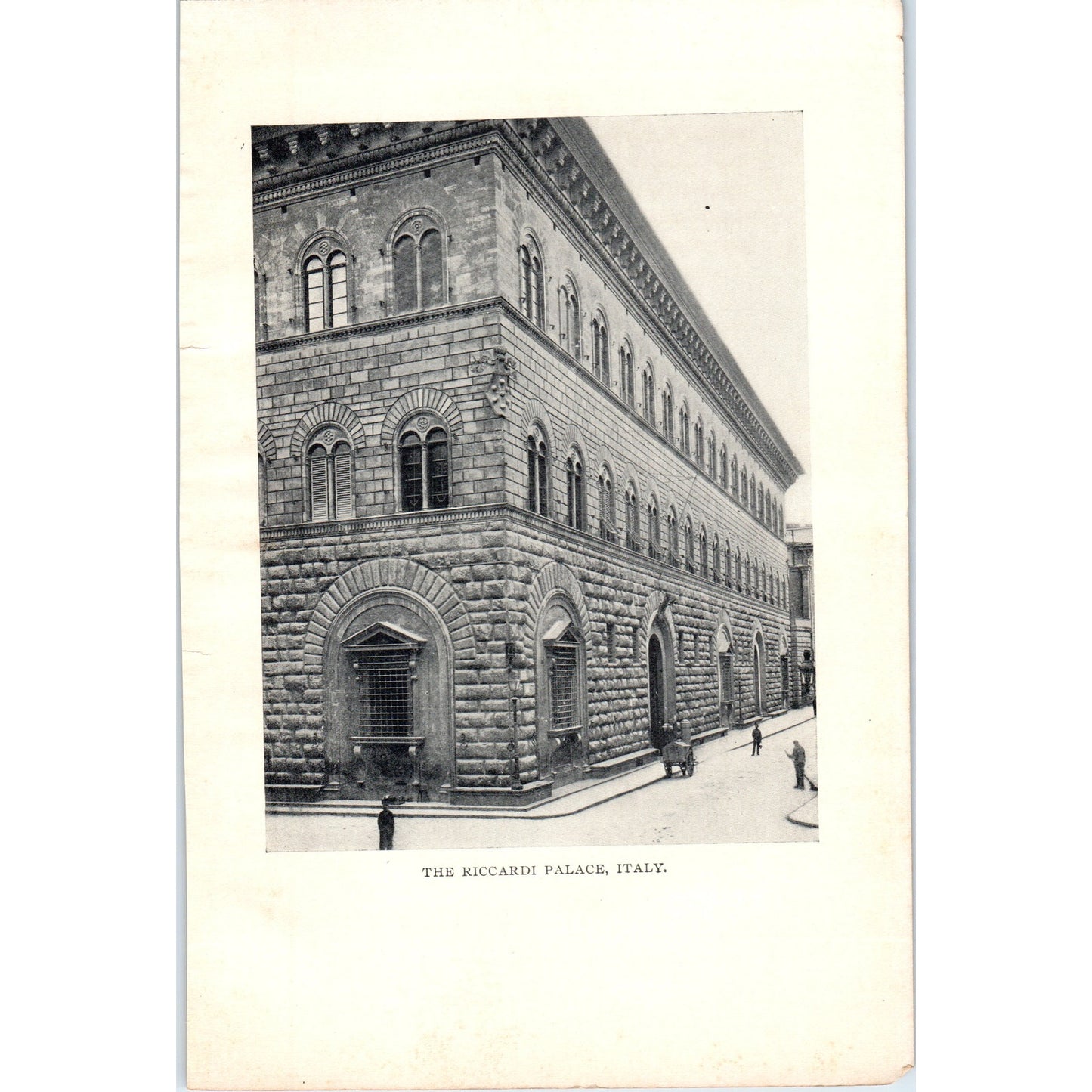 The Riccardi Palace Italy 1901 Original Print AD8-H9