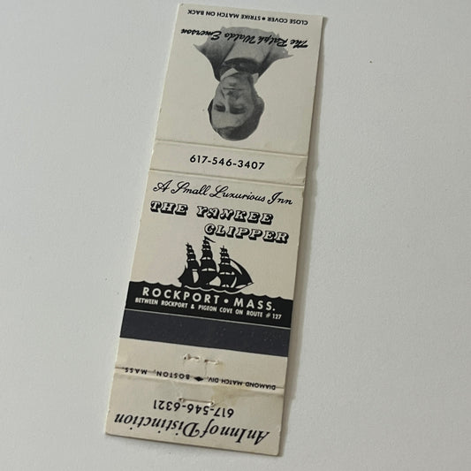 The Yankee Clipper, The Ralph Waldo Emerson Rockport MA Matchbook TB6-MB2-5
