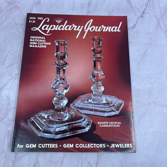 Quartz Crystal Candlesticks - Lapidary Journal Magazine - Jan 1983 M27