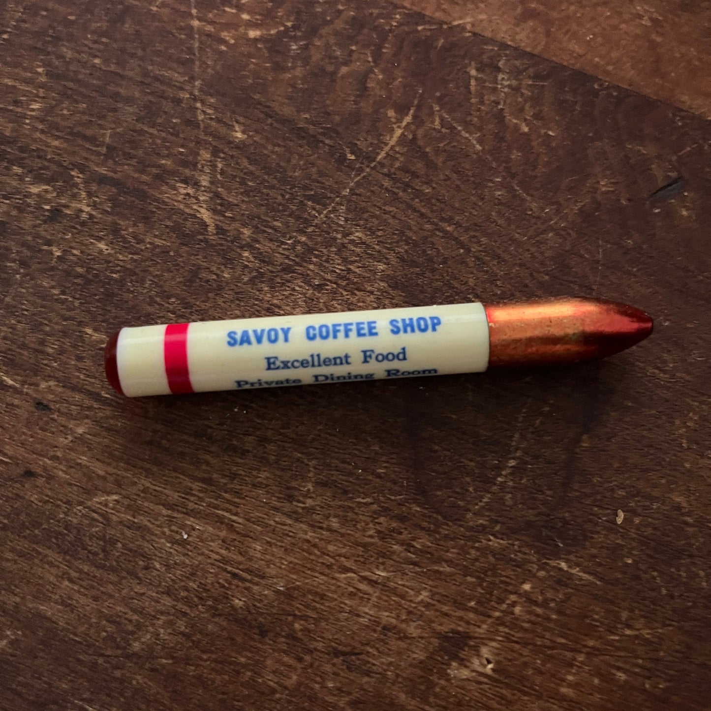 Savoy Coffee Shop Momence Illinois Advertising Bullet Pencil SB8-Y3