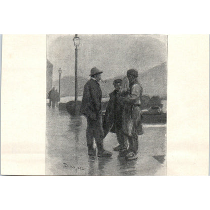 Gondola at Grand Canal Entrance 1892 Magazine Print AK5-H8
