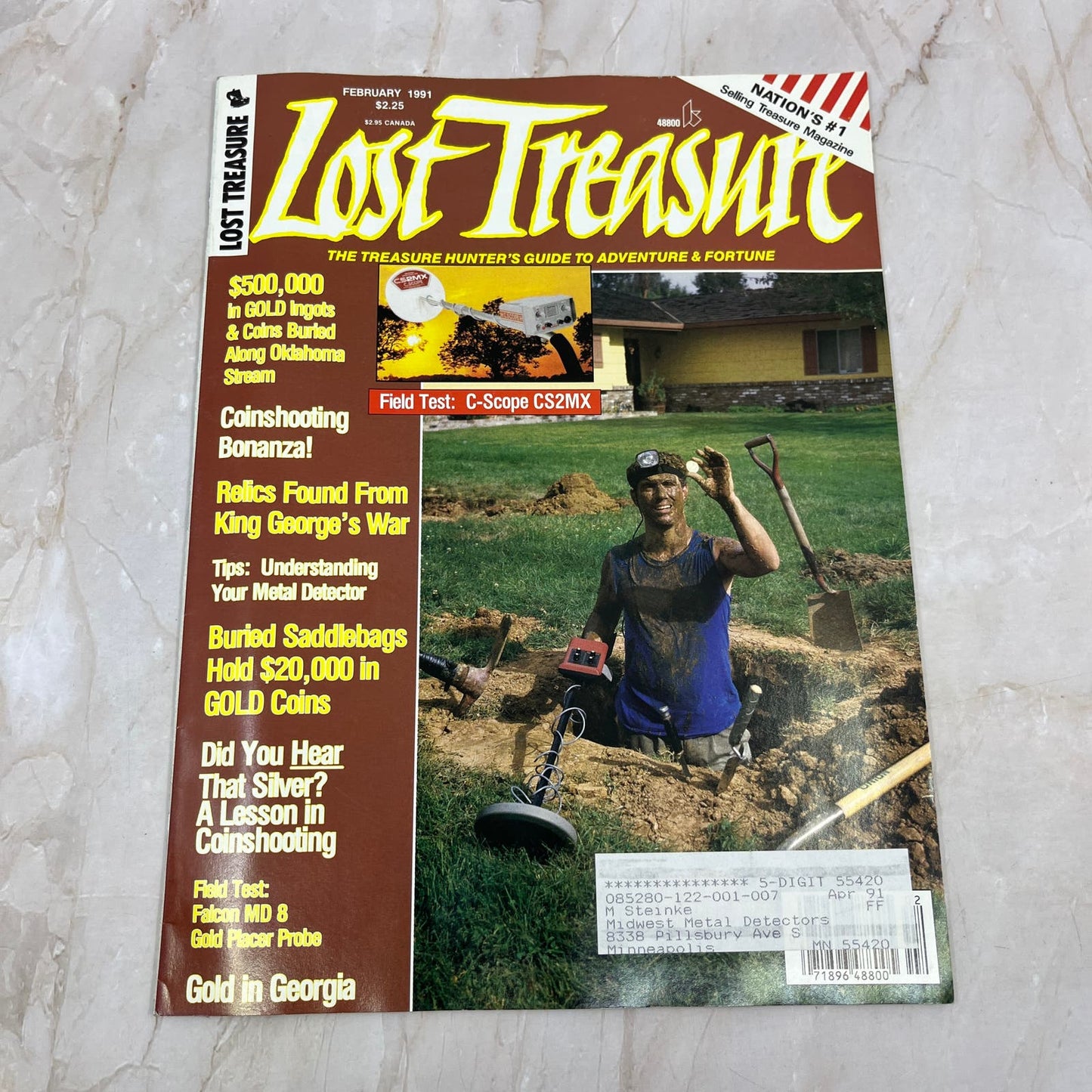 1991 Feb - Lost Treasure Magazine - Treasure Hunting Gold Prospecting M14