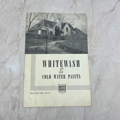 1939 Whitewash & Cold Water Paints National Lime Association Bulletin TJ4-P2