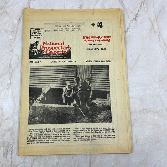 1981 Oct - The National Prospector's Gazette Newspaper - Treasure Hunting M11