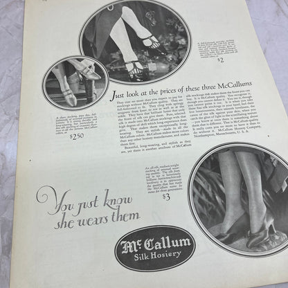 McCallum Silk Hosiery 1924 Magazine Ad FL6-11