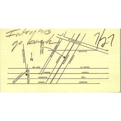 Diplomate American Board Of Family Practice, Cerritos CA Business Card SF3-B8