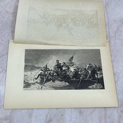 1898 Engraving Washington Crossing the Delaware American Statesmen 5x7" AE4