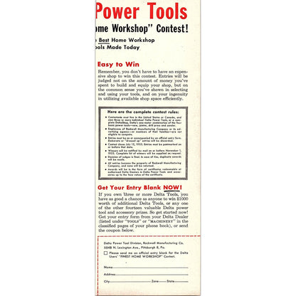 Greenlee Tool Co Hand Tools Rockford IL 1955 Ad AG1-7