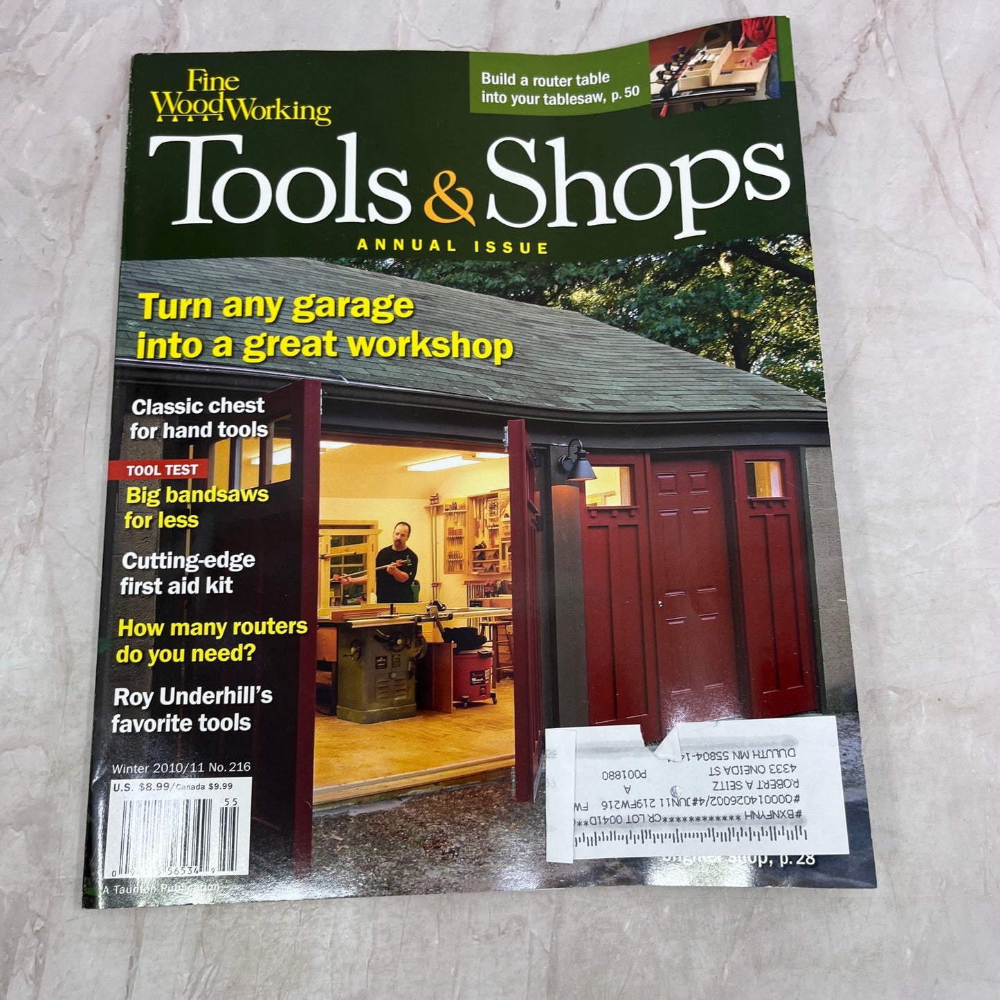 Tools & Shops - Winter 2011 No 216 - Taunton's Fine Woodworking Magazine M34