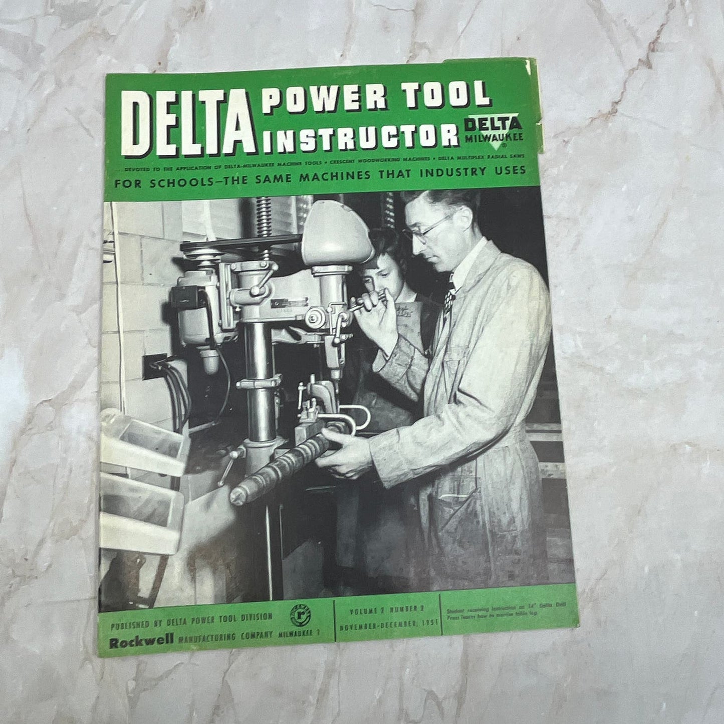 1951 Nov/Dec The Delta Power Tool Instructor Newsletter Rockwell TI9-P3