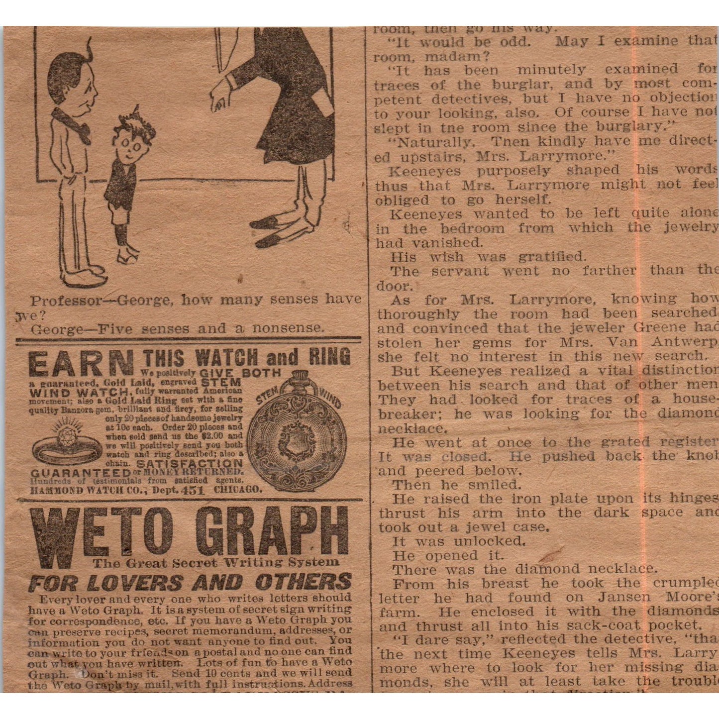 Chicago Ledger Camera and Printing Outfit Giveaway 1906 Original Ad AB6-CL1
