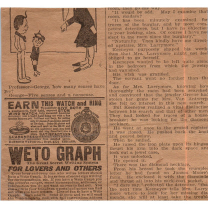 Chicago Ledger Camera and Printing Outfit Giveaway 1906 Original Ad AB6-CL1