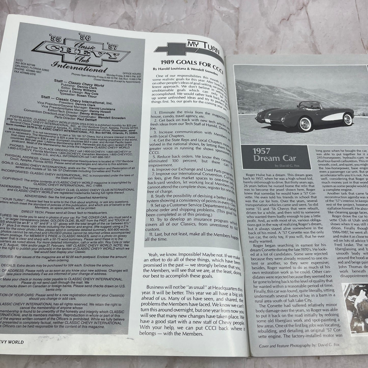 Late Model Rear End - '55, '56, '57 Classic Chevy World Magazine - Jan 1989 M29
