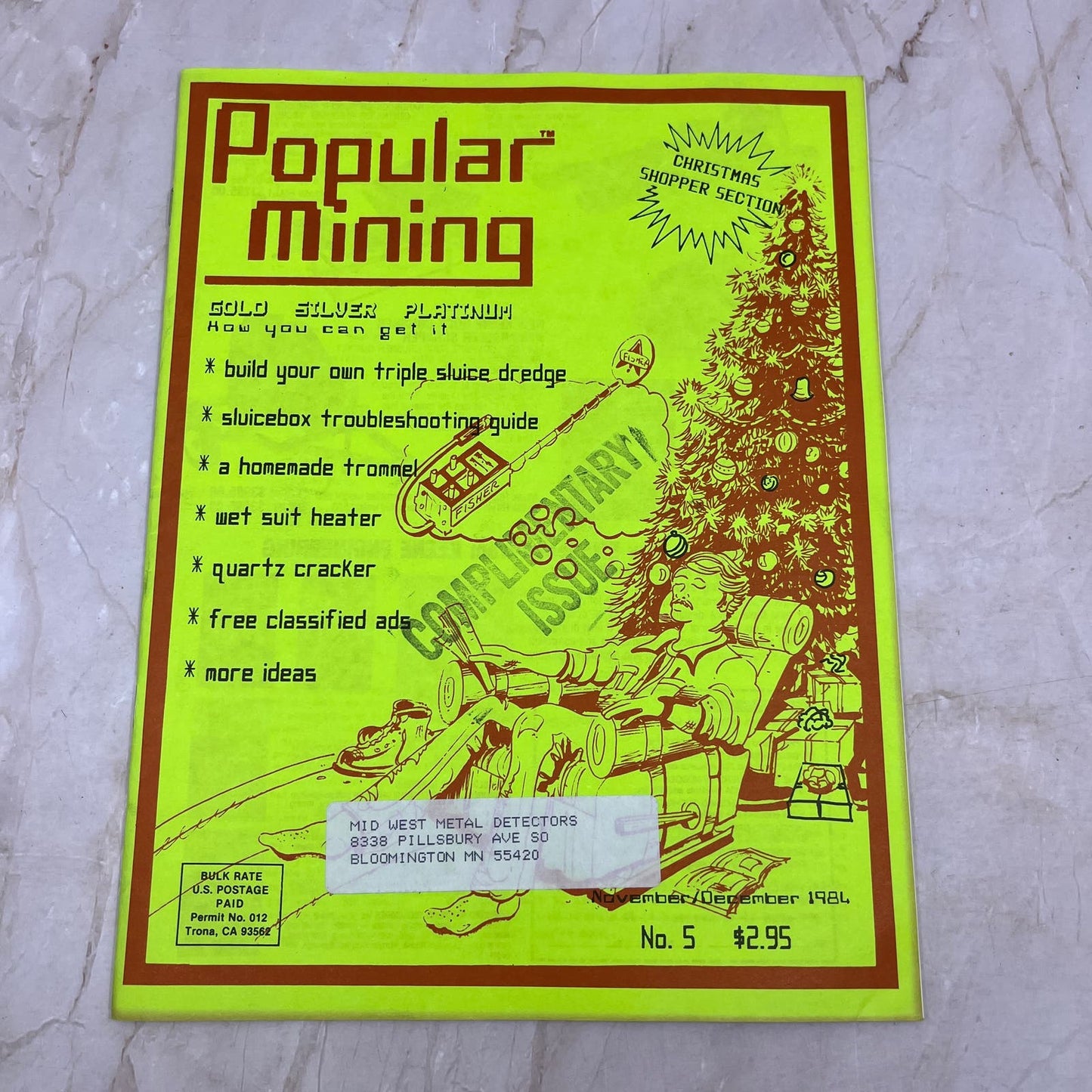 1984 Nov/Dec - Popular Mining Magazine - Treasure Hunting Prospecting Gold M11