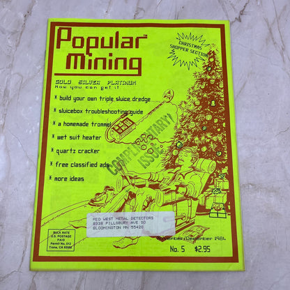 1984 Nov/Dec - Popular Mining Magazine - Treasure Hunting Prospecting Gold M11