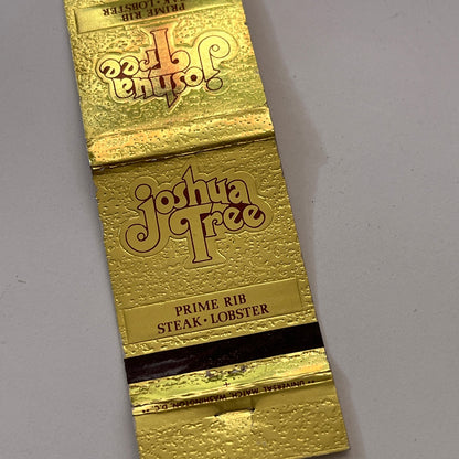 Joshua Tree Restaurants Prime Rib Vintage Matchbook Cover TB6-MB1-10