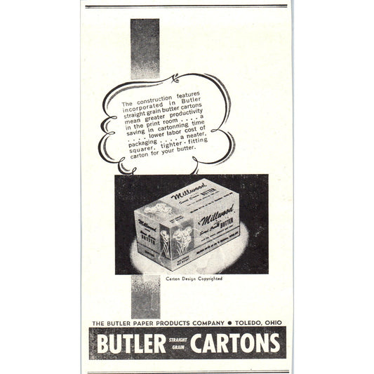Lystad & Redick Grand Forks Minneapolis, Butler Paper Co Toledo 1953 Ad AE9-DC1