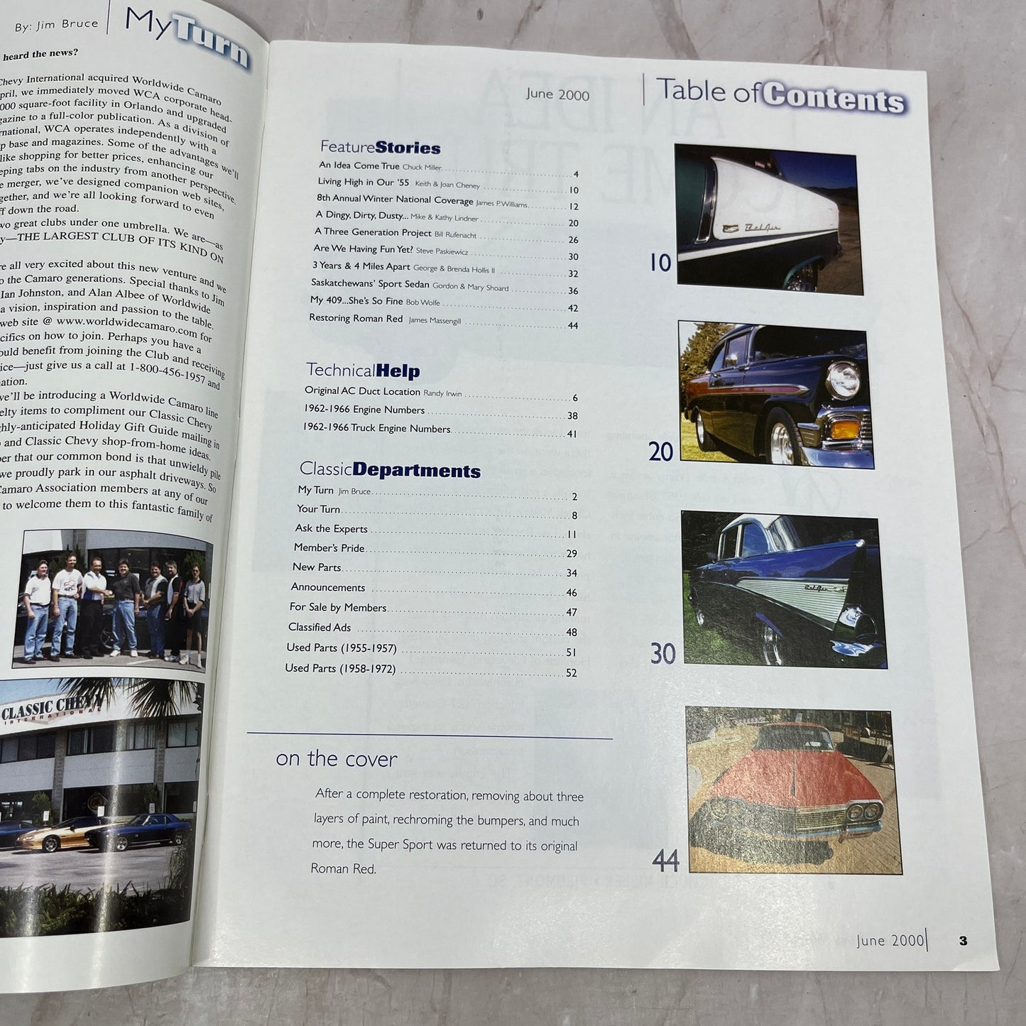 Massengill Four Oaks NC '55, '56, '57 Classic Chevy World Magazine Jun 2000 M30