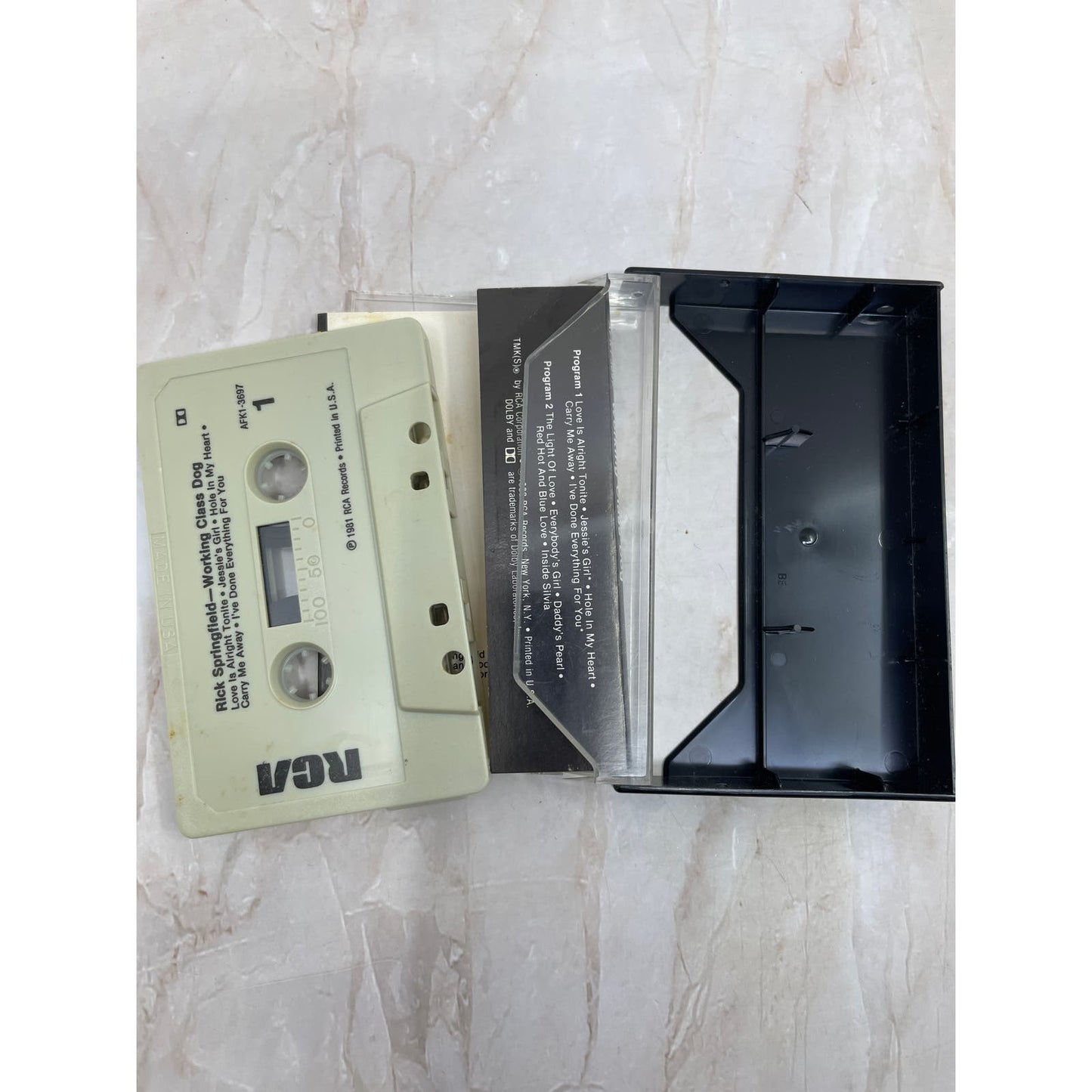 Rick Springfield Working Class Dog RCA Cassette Tape TH5-T2