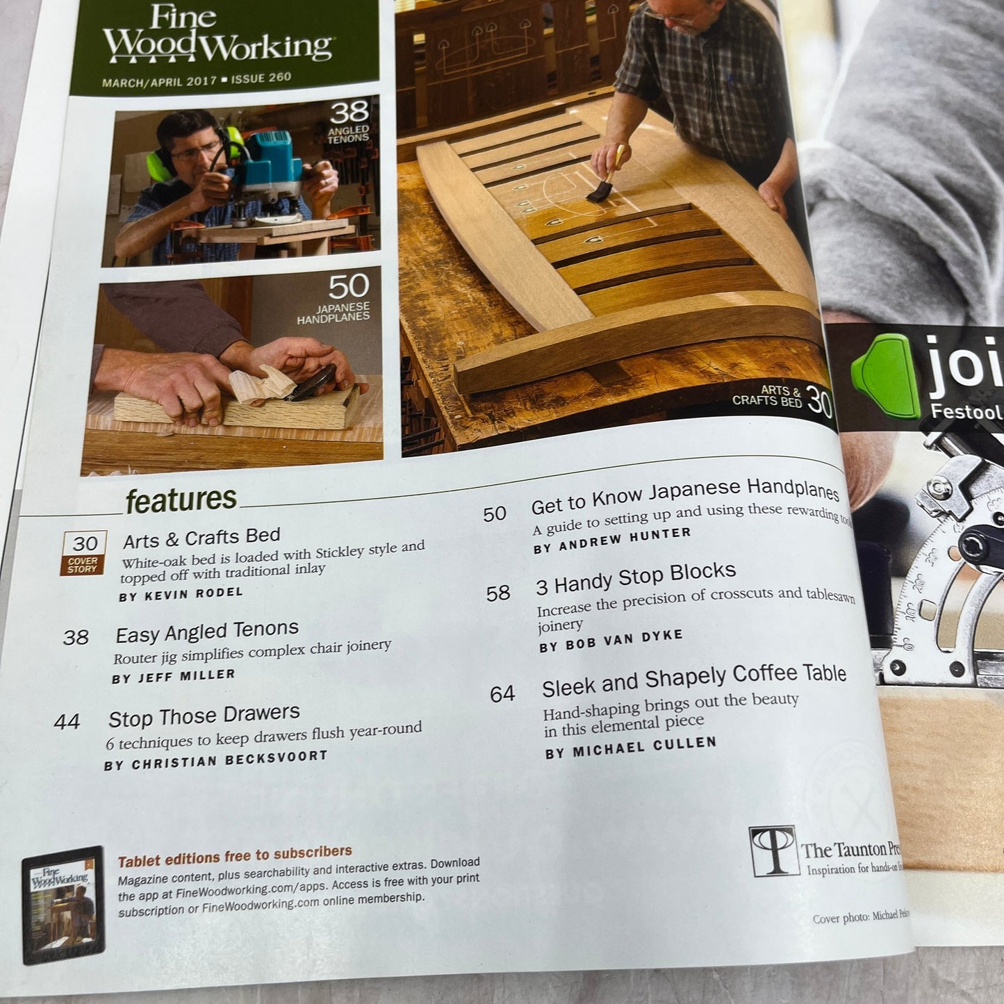 Arts & Crafts Bed - Apr 2017 No 260 - Taunton's Fine Woodworking Magazine M36