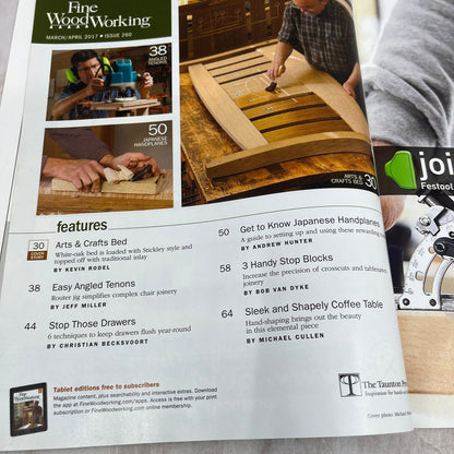 Arts & Crafts Bed - Apr 2017 No 260 - Taunton's Fine Woodworking Magazine M36