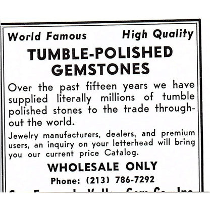 Perham's Maine Mineral Store West Paris ME 1972 Ad AF8-M2