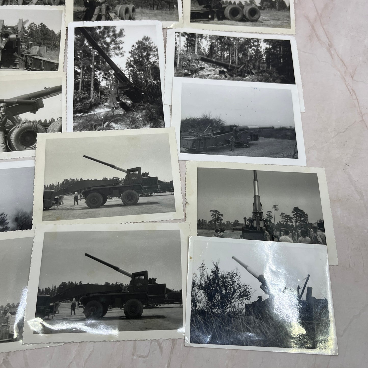 Lot of 14 Original 280mm Artillery Photos Postwar Germany c1954 Army TG7-AP1