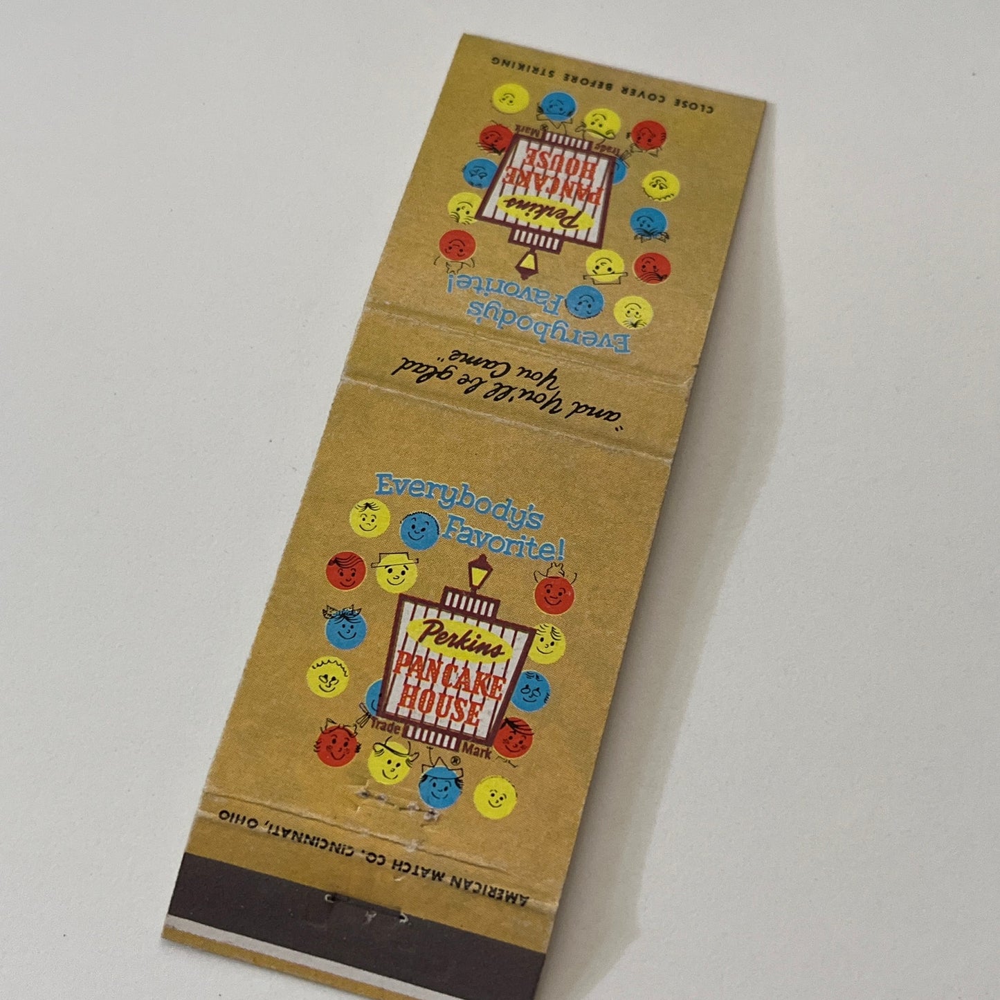 Perkins Pancake House Restaurant Vintage Matchbook Cover TB6-MB2-1