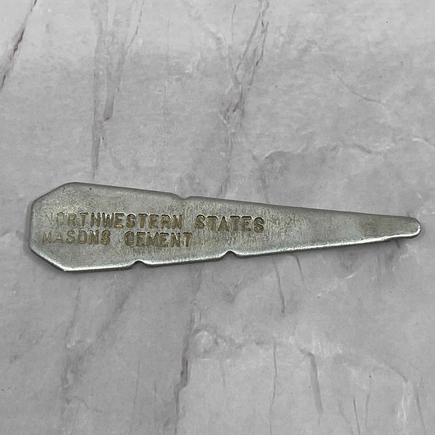 Vintage Mortar Line Pin Northwestern States Masons Cement Advertising Tool SC1