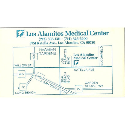 Los Alamitos Medical Center, Los Alamitos, California Business Card SF3-B9