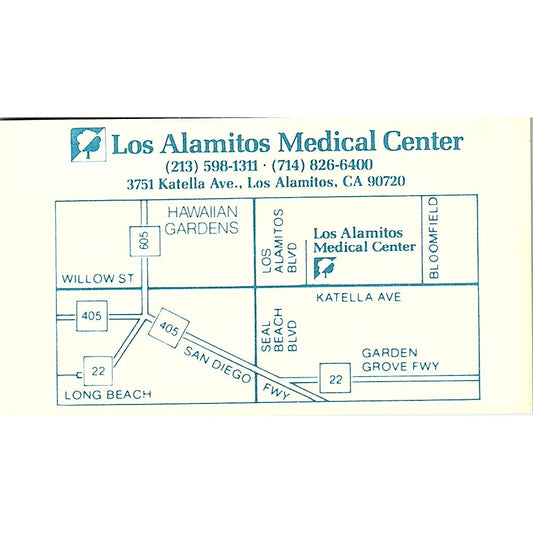 Los Alamitos Medical Center, Los Alamitos, California Business Card SF3-B9