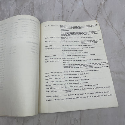 1975 Chalcedonia Baptist Church Annual Report Canton GA TG9-E1