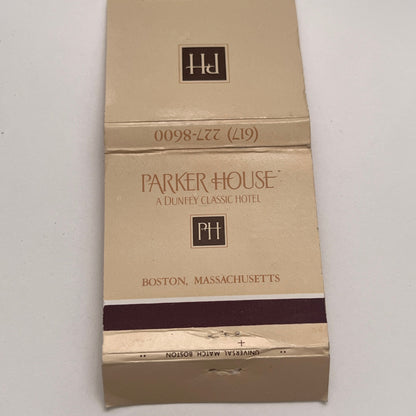 Parker House Dunfey Classic Hotel Boston MA Vintage Matchbook Cover MM2-7