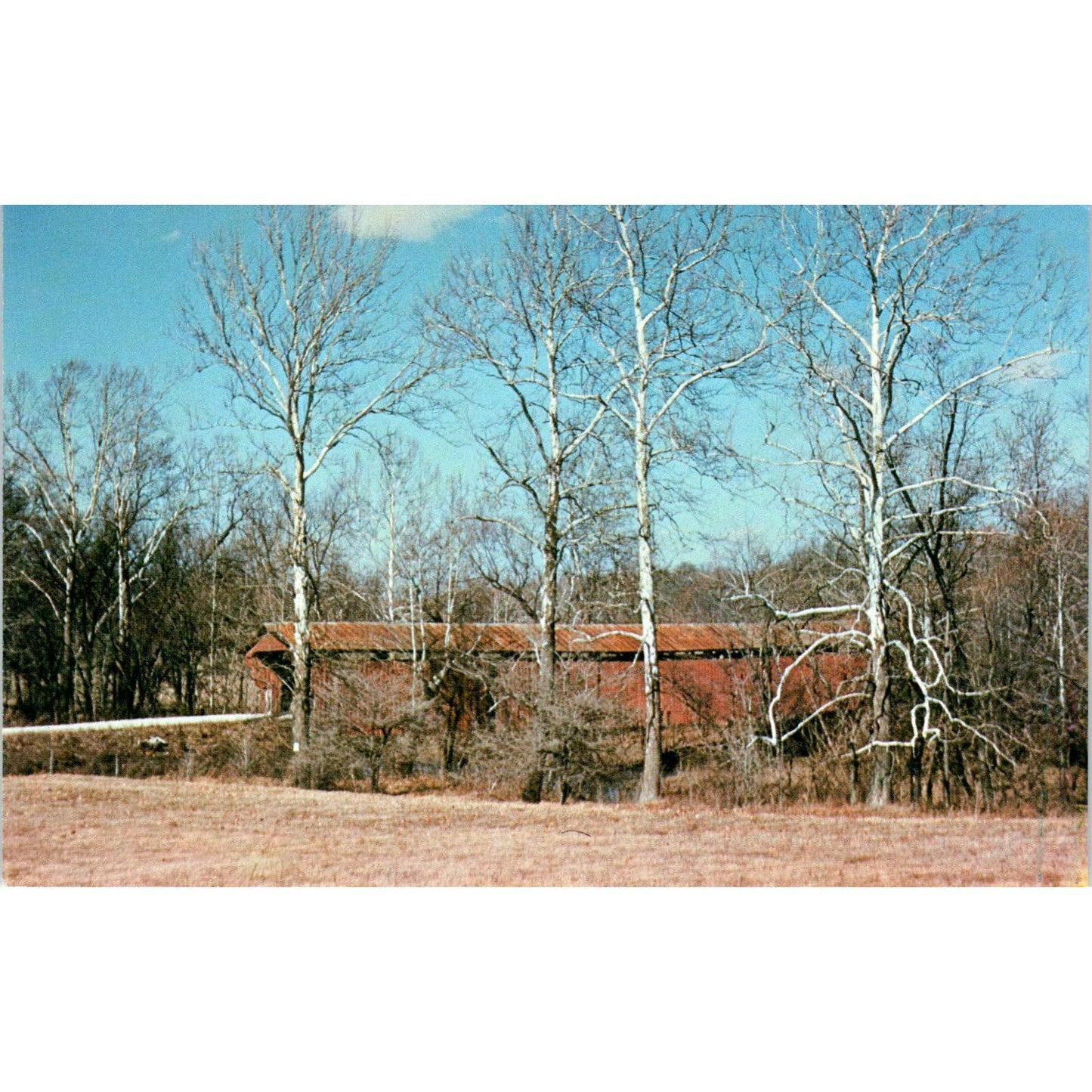 William Meyer Bridge Putnam County Indiana Covered Bridge Postcard PB12