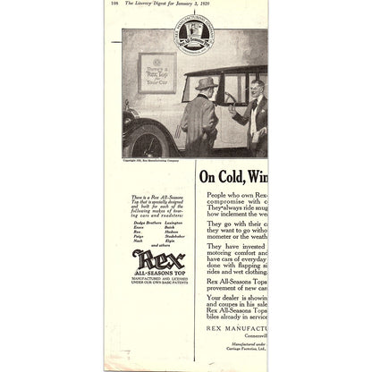 The Detroit Electric Car Co Michigan 5x11" 1920s Original Ad D24