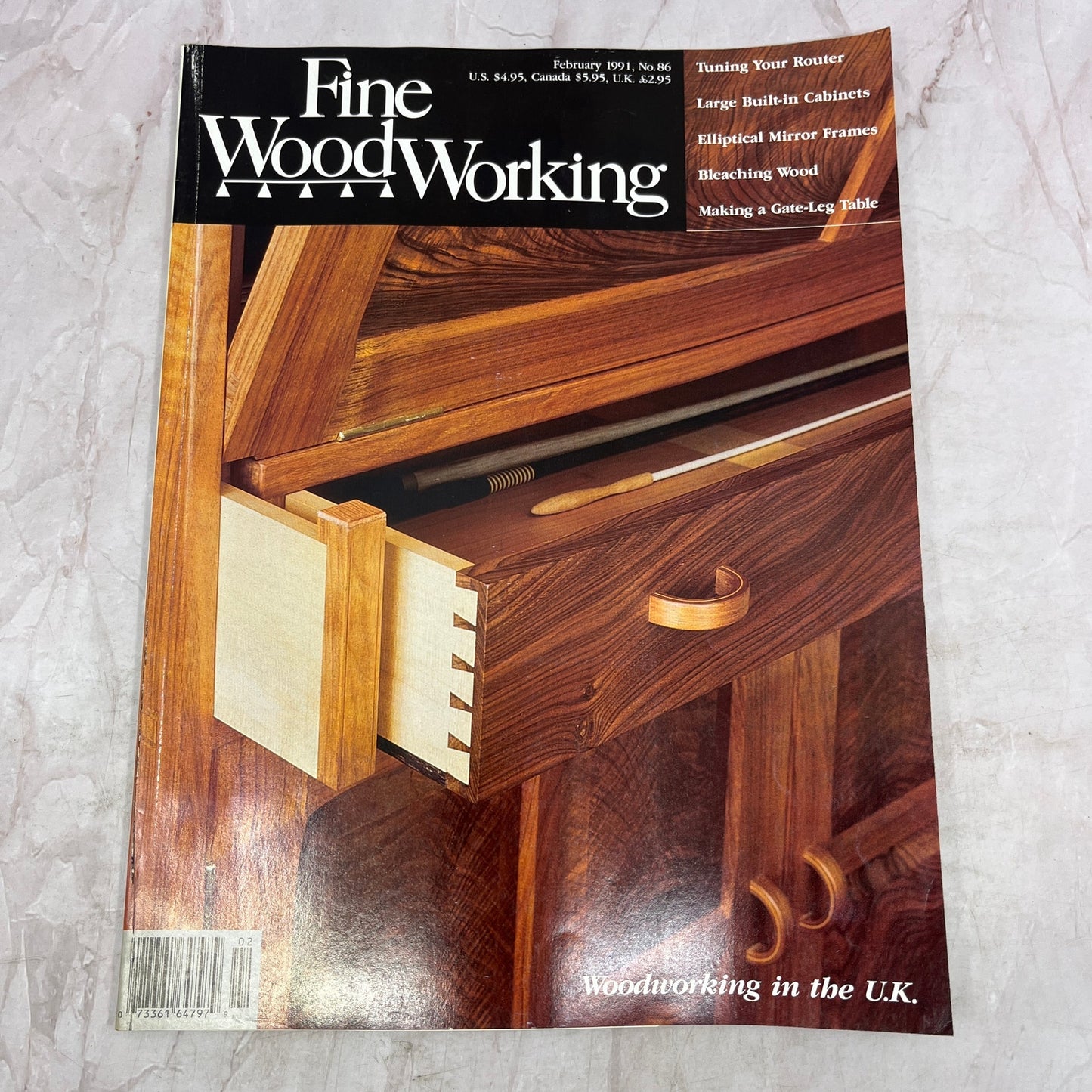 Woodworking in the UK - Feb 1991 No 86 - Taunton's Fine Woodworking Magazine M34