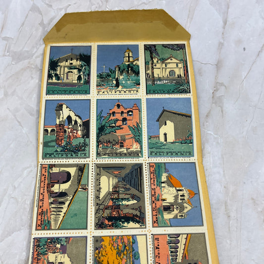 1914 Official California Poster Stamps Volland Poster Stamp Co TI8-S6