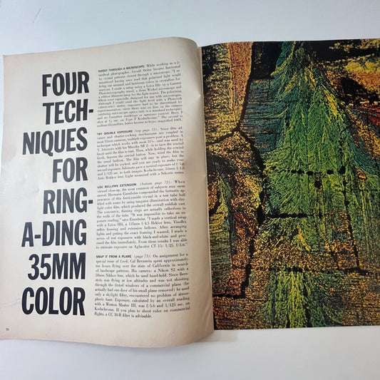 Four Techniques for Ring-A-Ding 35mm Color 3 Pages 1960 Magazine Article AG6-5