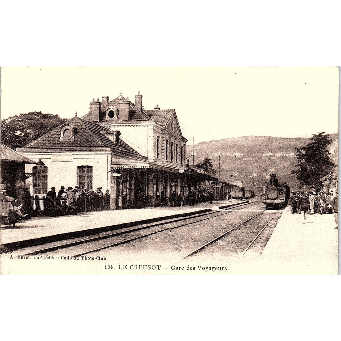 Le Creusot Gare Des Voyageurs French Antique Postcard PE11