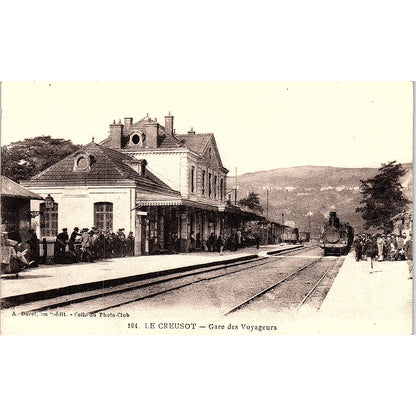 Le Creusot Gare Des Voyageurs French Antique Postcard PE11
