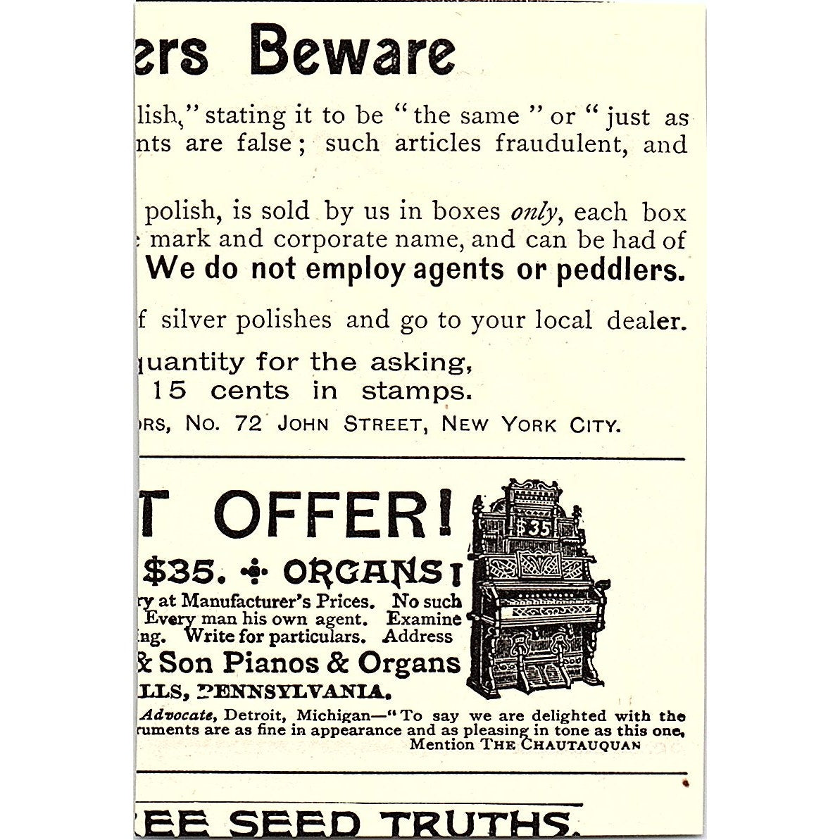 Cabot's Creosote Shingle Stain Samuel Cabot Boston MA 1892 Ad AG2-M11
