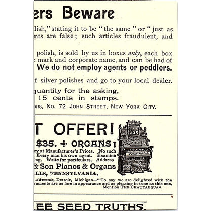 Cabot's Creosote Shingle Stain Samuel Cabot Boston MA 1892 Ad AG2-M11