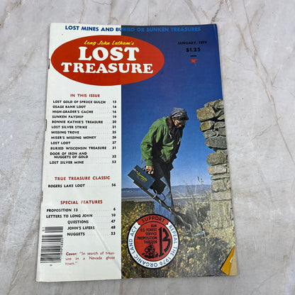 1979 Jan - Long John Latham's Lost Treasure Magazine - Treasure Hunting Gold M13