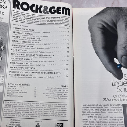 Copper of Bisbee Diamond Grinding Wheels - Rock & Gem Magazine - Jan 1974 M24